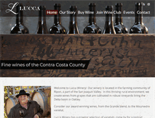 Tablet Screenshot of luccawinery.com